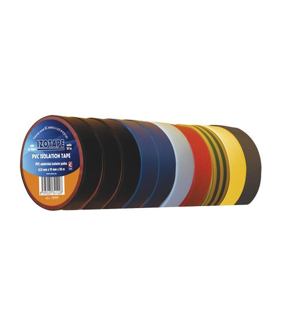 Páska izolační PVC 19/20m barevný mix EMOS 10ks