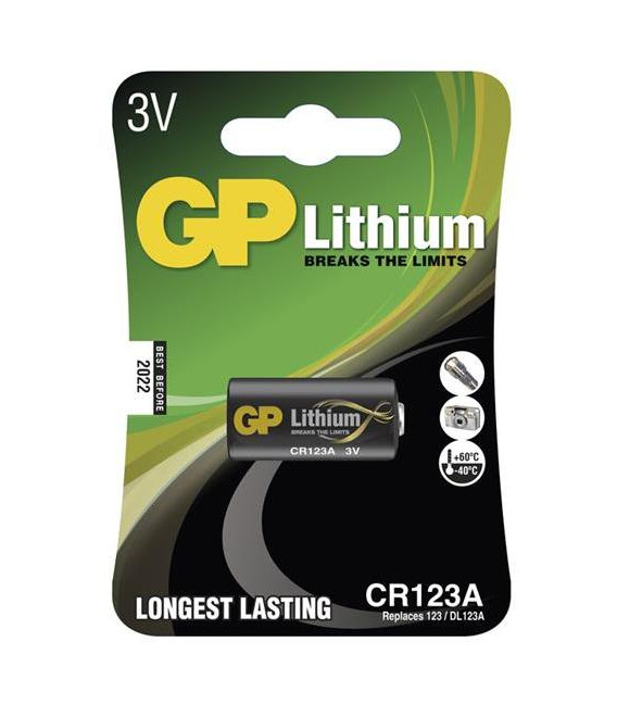 Baterie CR123A GP lithiová (foto)