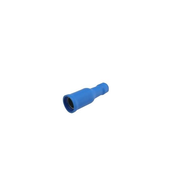 Zdířka kruhová 4mm, vodič 1.5-2.5mm modrá