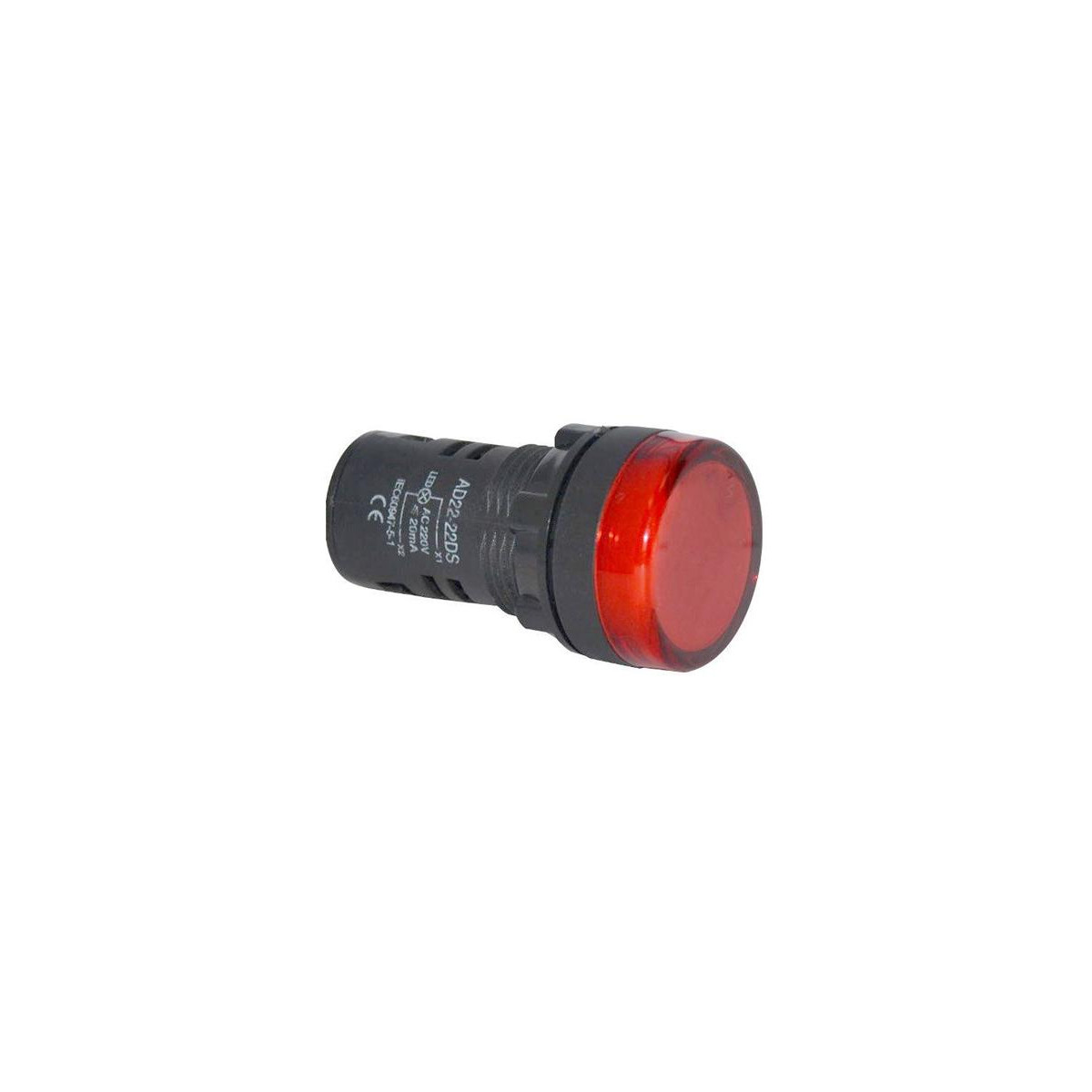 Viac oKontrolka 230V LED 29mm, červená