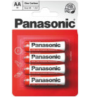 Baterie AA (R6) Zn-Cl PANASONIC Red 4ks / blistr