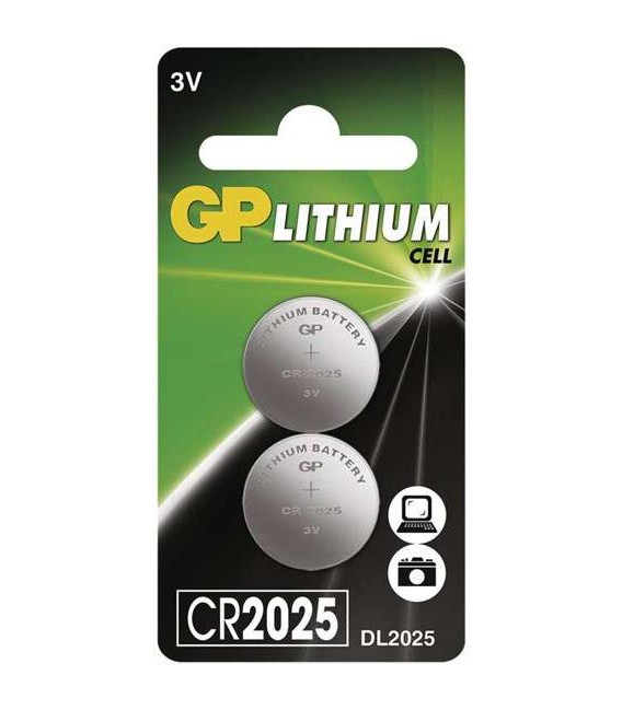 Baterie CR2025 GP lithiová 2ks