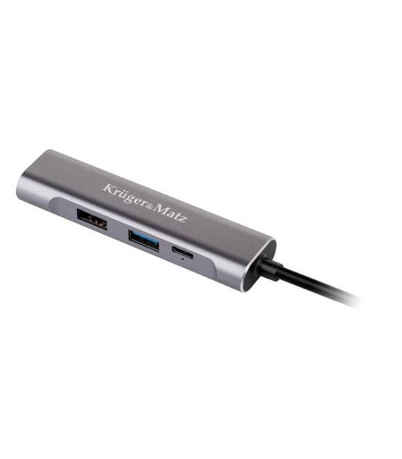 Adaptér KRUGER & MATZ (HUB) USB C na port HDMI / USB3.0 / USB2.0 / C