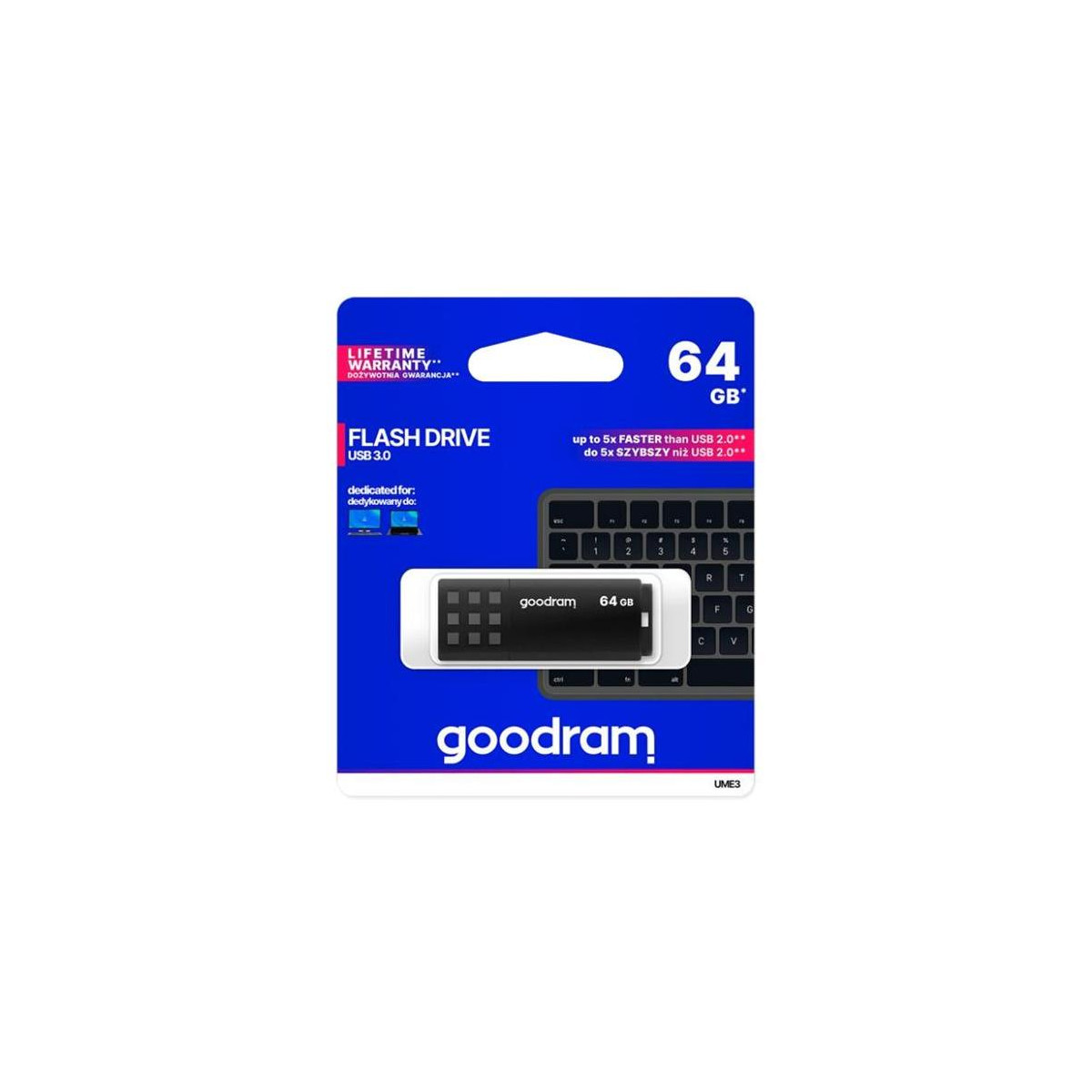 More about Flash disk GOODRAM USB 3.0 64GB bílo-černý