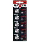 Baterie CR2016 RAVER lithiová 5ks