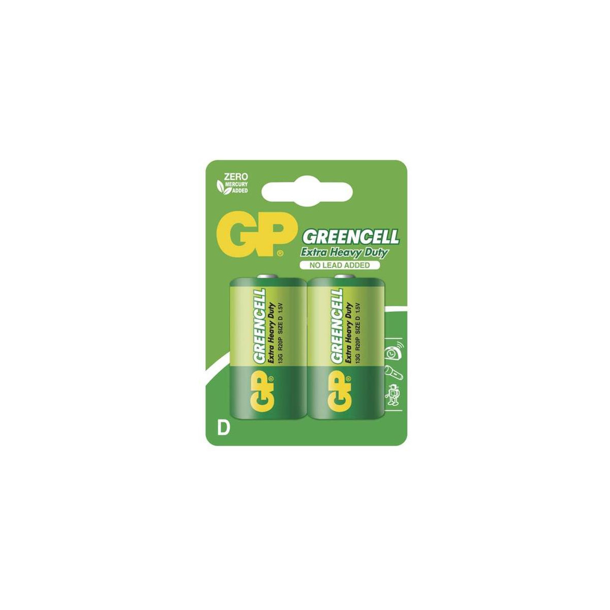 More about Baterie D (R20) Zn-Cl GP Greencell 2ks