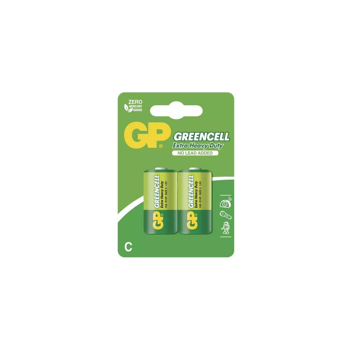 More about Baterie C (R14) Zn-Cl GP Greencell 2ks