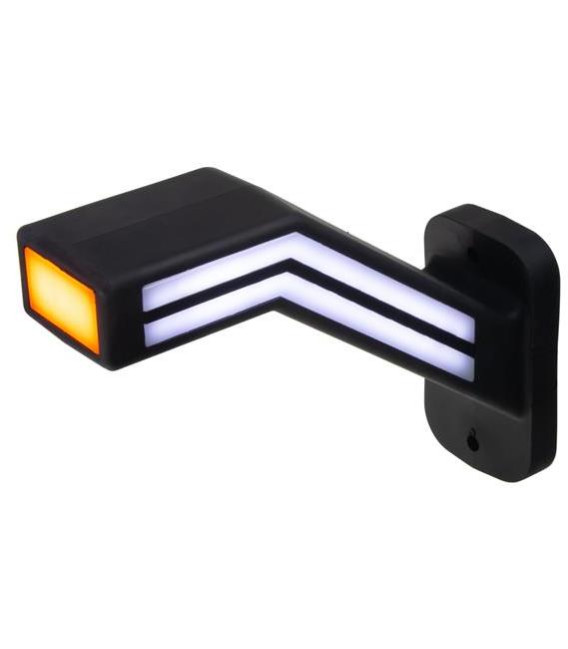 Poziční LED světlo (tykadlo) pro nákladní vozy CARCLEVER pravé červeno-bílo-oranžové TRL191R