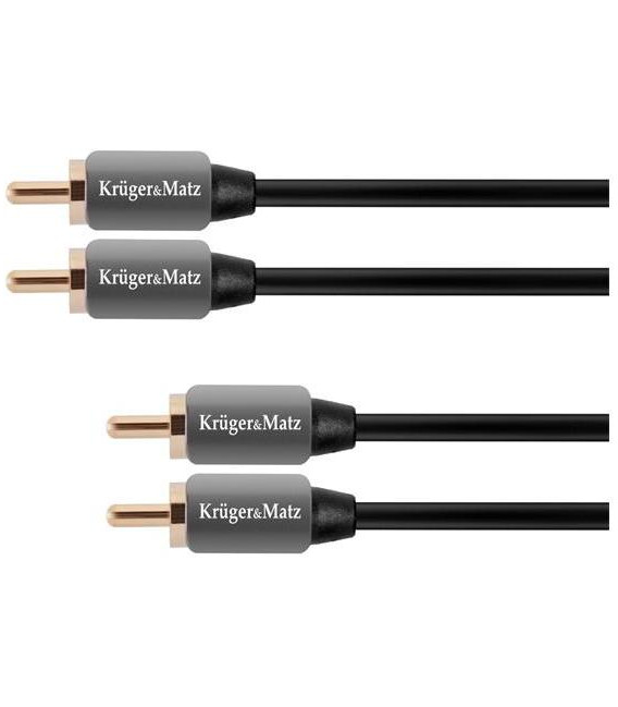 Kabel KRUGER & MATZ 2xCINCH konektor/2xCINCH konektor 3m KM0306