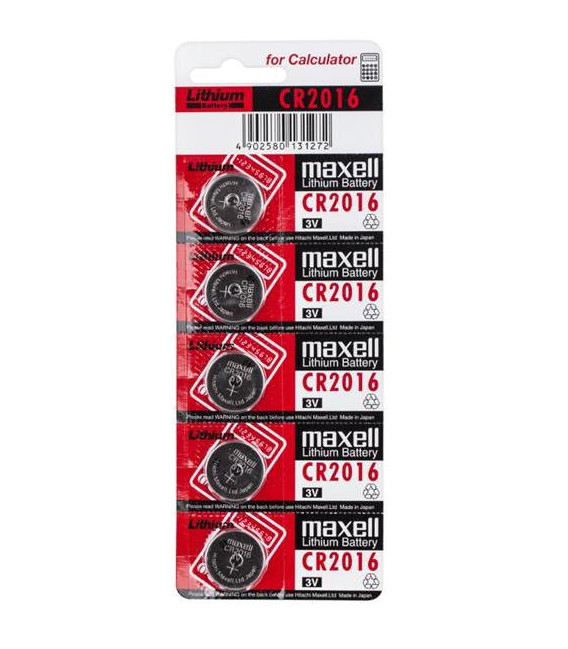 Baterie CR2016 MAXELL lithiová 5ks / blistr