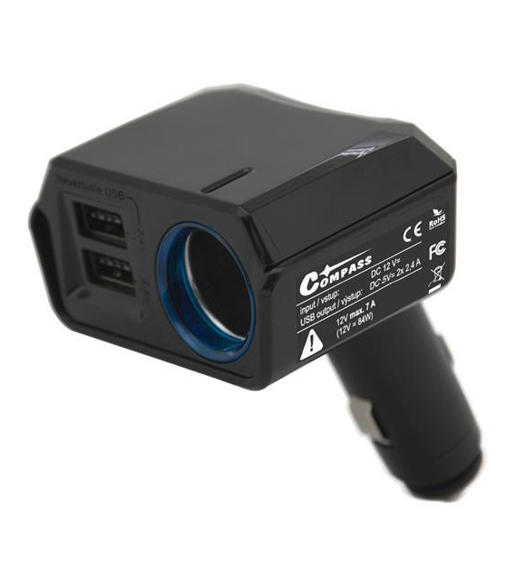 Autoadaptér USB COMPASS 07431 Select
