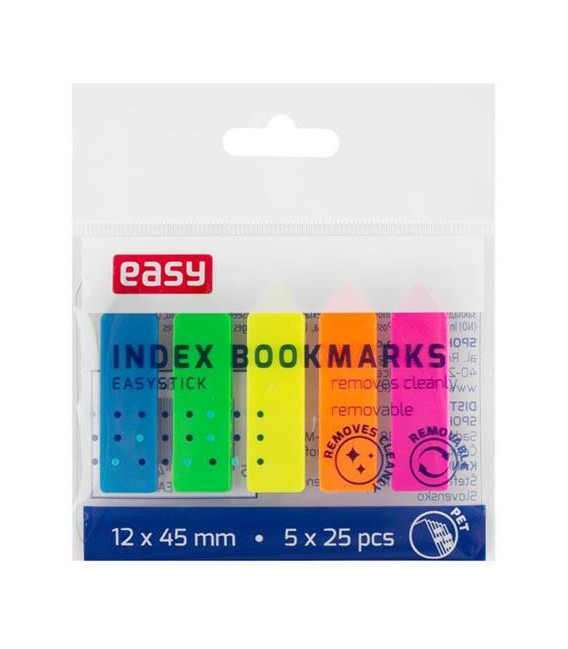 Záložky plastové EASY STICK 5 barev