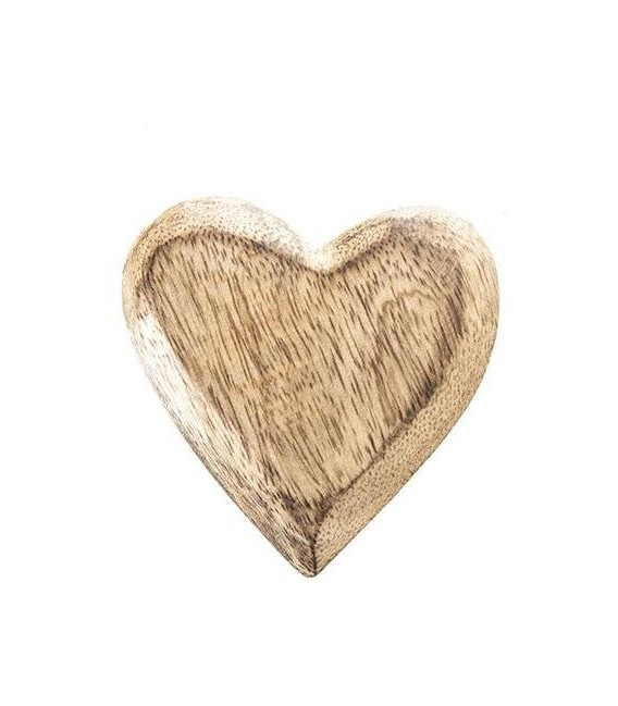 Srdce z mangového dřeva ORION 7cm