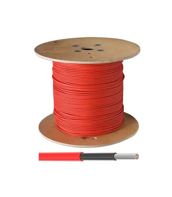 Solární kabel 4mm2, 1500V, červený, 500m GETI GF-C04