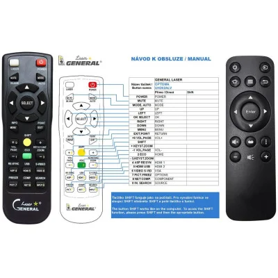 OPTOMA UHD52ALV - dálkový ovladač - náhrada kompatibilní