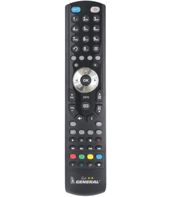 General SAT-TV NOVINKA - originální dálkový ovladač naprogramovaný na zakázku pro SAT a DVB-T