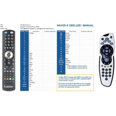 MySky HDi - dálkový ovladač kompatibilní