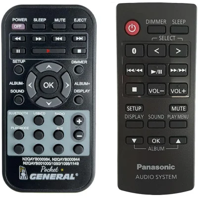 PANASONIC N2QAYB001215 - dálkový ovladač - duplikát kompatibilní