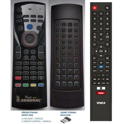 VIVAX 32LE95T2S2SM - magický dálkový ovladač - náhrada kompatibilní