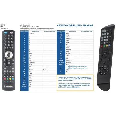 COMAG Twin HD/CI plus  - dálkový ovladač - náhrada kompatibilní