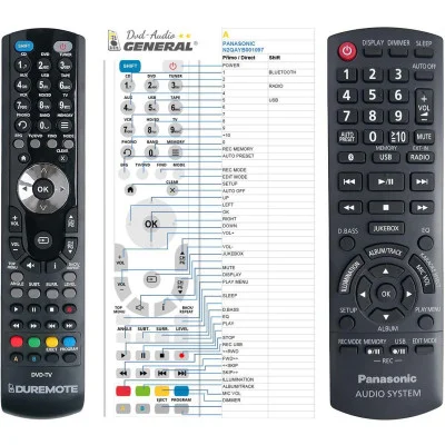 PANASONIC N2QAYB001097 - dálkový ovladač - náhrada kompatibilní