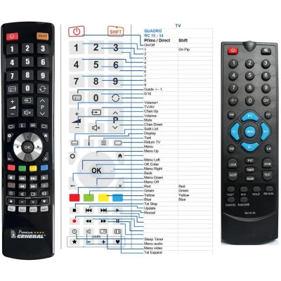QUADRO RC10-34 - dálkový ovladač - náhrada kompatibilní