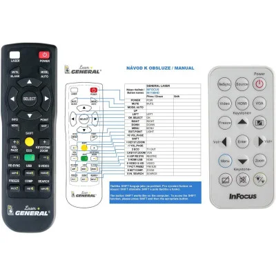 INFOCUS IN1188HD - dálkový ovladač - náhrada kompatibilní