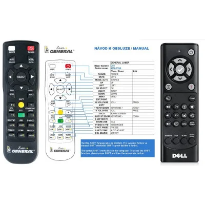 DELL RMT-4350 - dálkový ovladač - náhrada kompatibilní