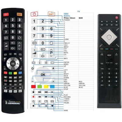VIZIO E320VL - dálkový ovladač - náhrada kompatibilní