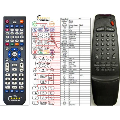 TESLA CK-5488, CK-5489, CK-5491 V1 - dálkový ovladač - náhrada kompatibilní