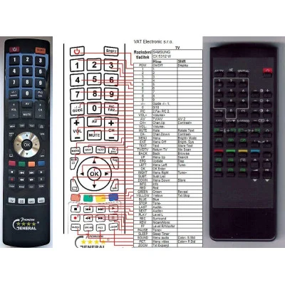 SAMSUNG CX-5312W - dálkový ovladač - náhrada kompatibilní
