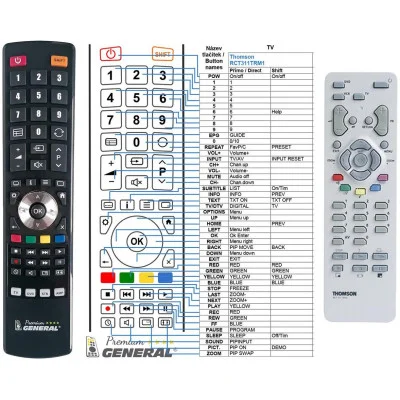 THOMSON RCT311TRM1 - dálkový ovladač - náhrada kompatibilní