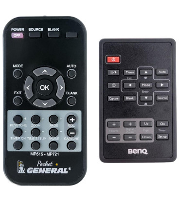 BENQ MP610, MP624, MP623, MP721, MP722, MW813ST - dálkový ovladač - duplikát kompatibilní