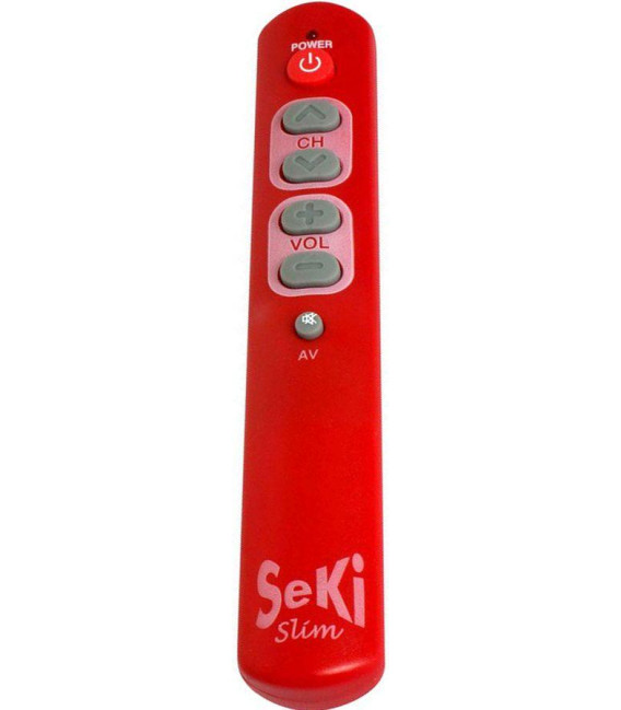 SEKI SLIM červený - samoučící dálkový ovladač kompatibilní