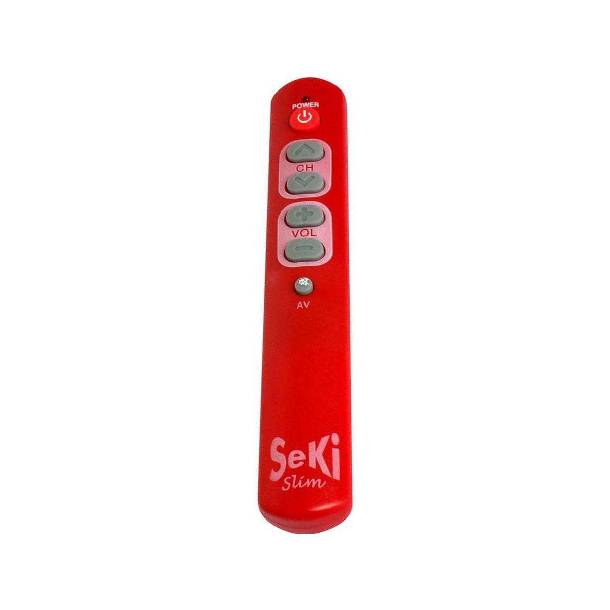 SEKI SLIM červený - samoučící dálkový ovladač kompatibilní