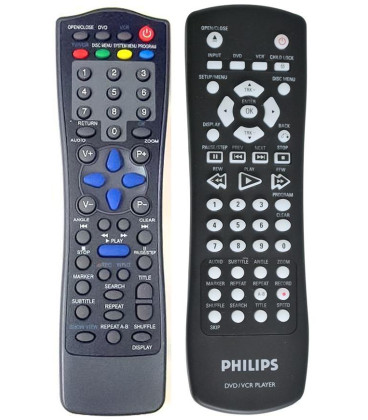 PHILIPS DVD750VR, DVD757VR, DVDR3320VR, DVP620VR, DVP3050, DVP3100V - dálkový ovladač - duplikát kompatibilní