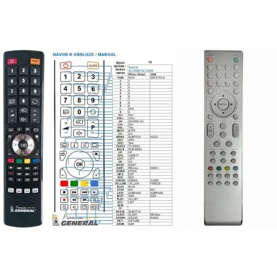 SENCOR SLT2210DVBT - dálkový ovladač - náhrada kompatibilní
