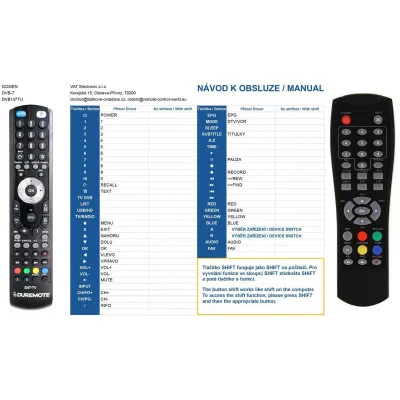 GOGEN DVB137TU, ESSENTIEL TITANIUM, GRANDIN DVB1200 - dálkový ovladač kompatibilní