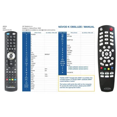 ARION AF1900CW - dálkový ovladač - náhrada kompatibilní