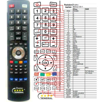 FUJITSU SIEMENS MYRICA V30-1 - dálkový ovladač - náhrada kompatibilní