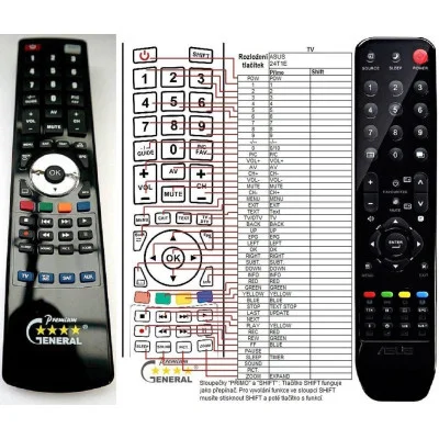 ASUS 22T1E, 24T1E, 27T1EH - dálkový ovladač - náhrada kompatibilní