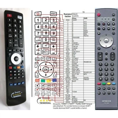 HITACHI CLE-978 - dálkový ovladač - náhrada kompatibilní