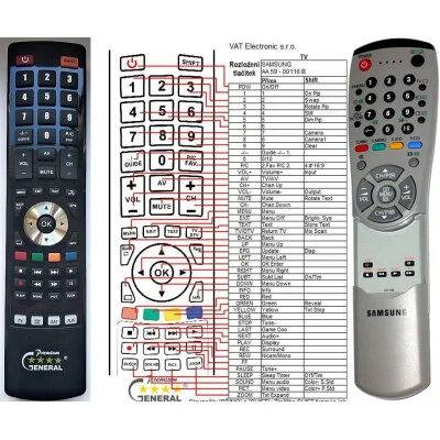 SAMSUNG AA59-00116B - dálkový ovladač - náhrada kompatibilní
