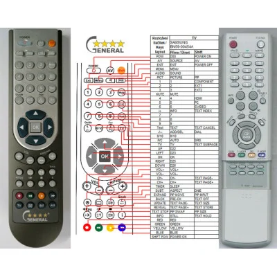 SAMSUNG BN59-00454A - dálkový ovladač - náhrada kompatibilní