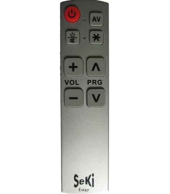 SEKI EASY stříbrno-černý - samoučící dálkový ovladač kompatibilní