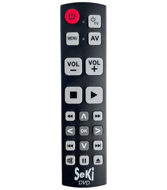 Seki DVD čierny samoučiacou diaľkový ovládač pre Seniorov kompatibilný