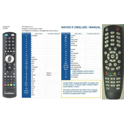 ICECRYPT S1000S - Náhradný diaľkový ovládač kompatibilný