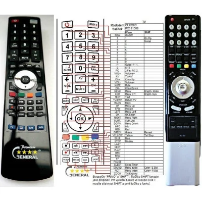 XORO RC-102 - dálkový ovladač - náhrada kompatibilní