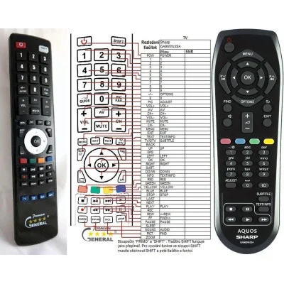 SHARP RRMCGA965WJSA - dálkový ovladač - náhrada kompatibilní
