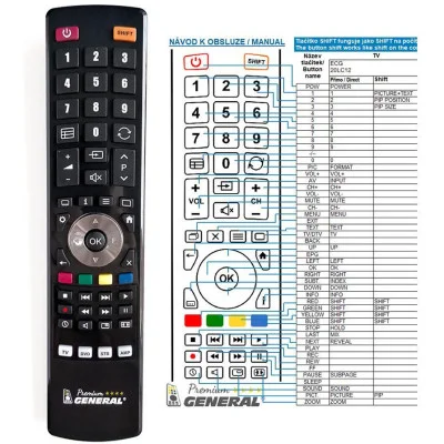 ECG 20LC12 - dálkový ovladač - náhrada kompatibilní